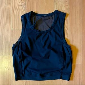 Fitted Black Lululemon Crop Top
